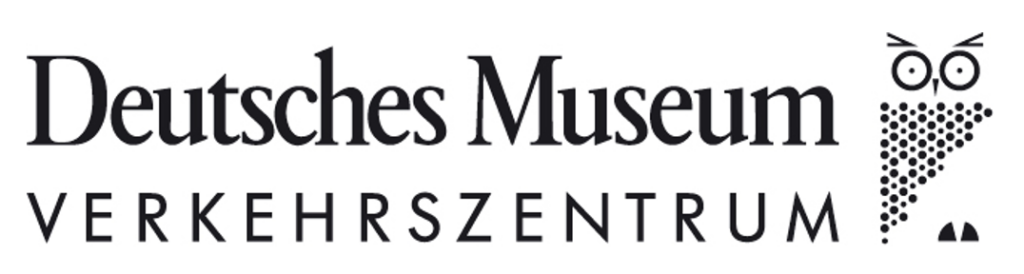 Das Foto zeigt das Logo des Deutschen Museums Verkehrszentrums